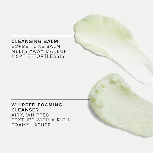 Farmacy Deep Double Cleanse Skincare Gift Set - Green Clean Makeup Remover & Foaming Face Wash for Oily Skin - Includes 2 Products