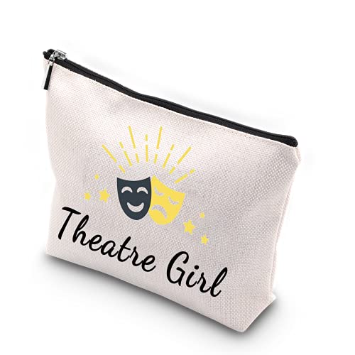 WCGXKO Theatre Girl Zipper Makeup Bag Musical Lover Theatre Nerd (Theatre)
