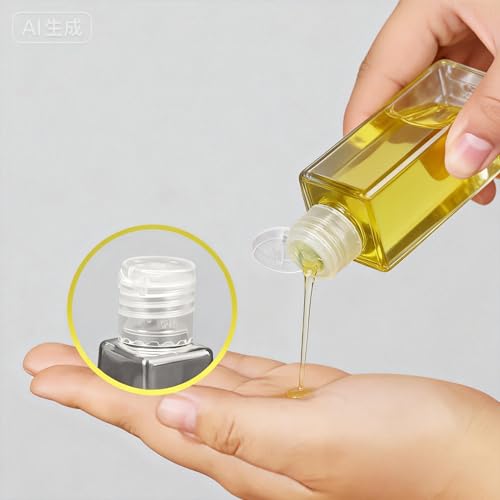 100 Pack 1oz Plastic Travel Bottles with Flip Caps - Refillable Water & Lotion Containers