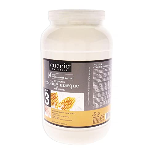 Cuccio Naturale Invigorating Cooling Masque - Gives Skin Complete Hydration - Refreshes Tired Legs And Feet - Naturally Soothes And Moisturizes - Has A Cooling Sensation - Milk And Honey - 120 Oz