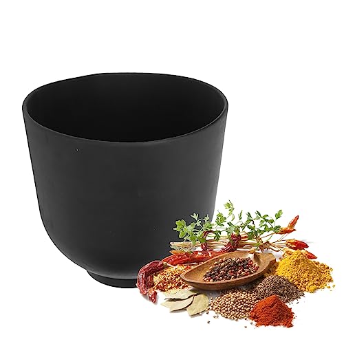 Black Large Silicone Mixing Bowl - Reusable Kitchen & Beauty Tool, Multi-Purpose Holder