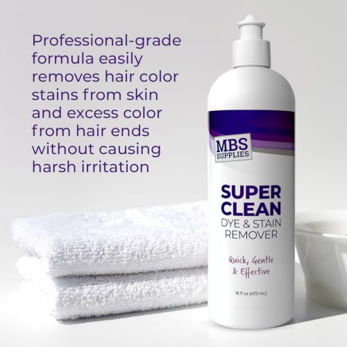 Super Clean Dye & Stain Remover 16 oz Pack of 2 for Hair Color Stains – Gentle & Skin Safe
