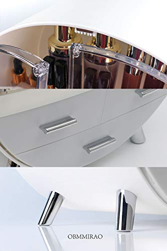 Medium Gray Makeup Organizer Box with Drawers - Dustproof Waterproof Cosmetic Storage