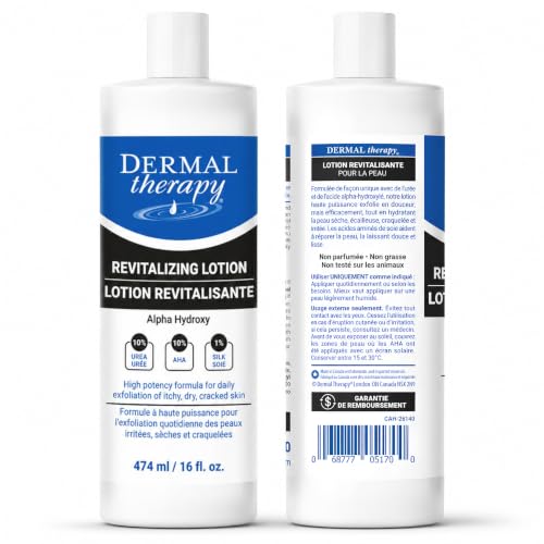 Revitalizing Body Lotion with 10% Urea and Lactic Acid - Fragrance-Free, Hydrating & Exfoliating for Dry Skin