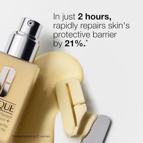 Clinique Dramatically Different Moisturizing Lotion+ 4.2 Fl Oz - Hydrating Face Moisturizer with Glycerin & Urea, Strengthens Skin Barrier