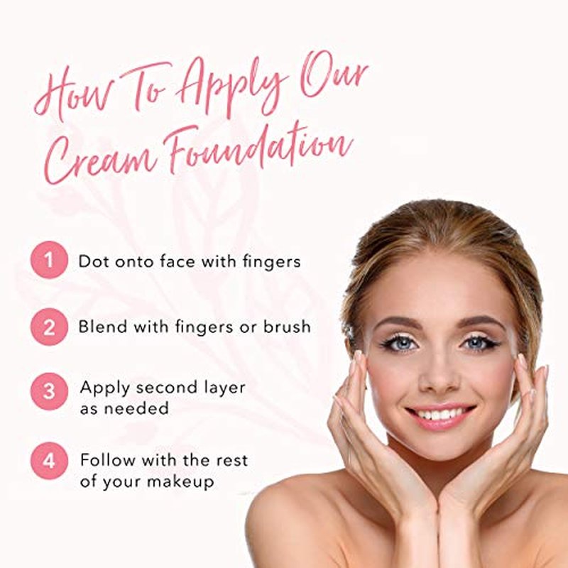100% PURE Cream Foundation Concealer Face Makeup Medium to Full Matte Coverage - Vegan Fruit Pigmented Toffee Color (Tan with Neutral Undertone) - 0.32 oz