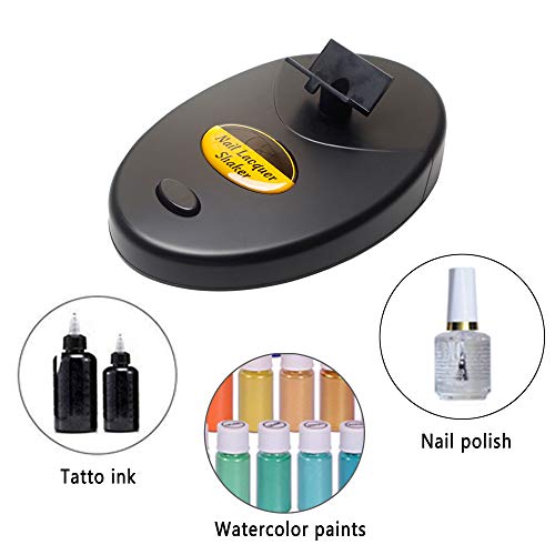 Allstarry Black Nail Lacquer Shaker - Adjustable Varnish Bottle Mixer