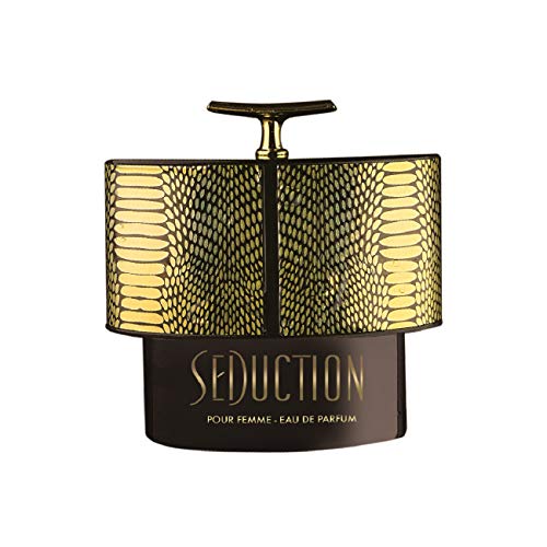 Seduction Women EDP Spray 3.4 oz - Amber Floral Fragrance with Bergamot, Jasmine & Vanilla