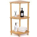 Corner Shower Caddy Stand - Bamboo Bathroom Organizer with Anti-Slip Feet - Water-Resistant & Space-Saving - Shower & Kitchen Storage - Shower caddy-022