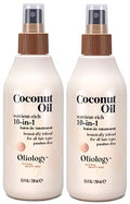Oliology Coconut Oil 10-in-1 Hair Treatment Spray - 8.5 oz Pack of 2