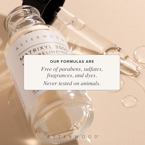 Asterwood Matrixyl 3000 + Argireline Serum for Face - Multi Peptide Serum with Hyaluronic Acid - Anti-Aging, Wrinkle Reducing, Collagen Boosting - Fragrance-Free - 8 Fl Oz