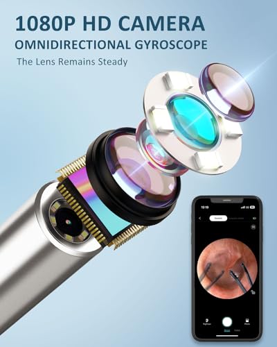 Wireless Ear Wax Removal Kit with 1080P HD Camera & Portable Case