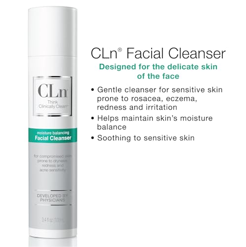 Hydrating Facial Cleanser with Glycerin - 3.4 oz Pack of 2 - Gentle Skin Care for Sensitive & Dry Skin