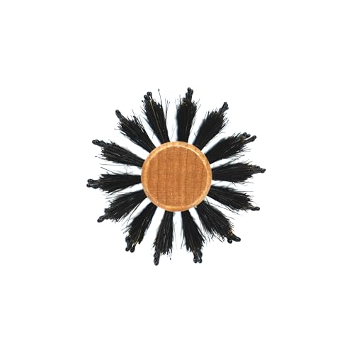 Natural Beechwood Hairbrush with Boar Bristles - Ergonomic Styling & Curling Tool
