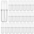 Eccliy 24 Pack Travel Spray Bottles 1.35oz/40ml Fine Mist Empty Spray Bottles Mini Leak Proof Refillable Plastic Bottle Set for Perfume Essential Oils Toners Rose Face Hair (Transparent)