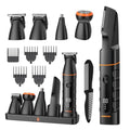 Manscape All-in-One Body & Pubic Hair Trimmer for Men, No-Nick Groin & Ball Shaver, Waterproof Mens Electric Grooming Kit with LED Display, USB Rechargeable (Black)