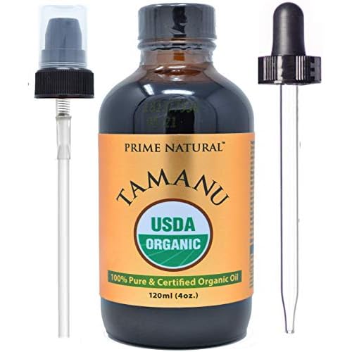 PRIME NATURAL Organic Tamanu Oil (4oz) & Organic Hemp Oil (4oz) Bundle - USDA Certified - Cold Pressed, Virgin, Unrefined, Vegan