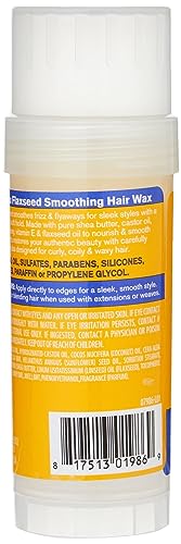Cantu Flaxseed Smoothing Hair Wax 2 oz - Extra Hold Edges & Frizz Control - Pack of 1