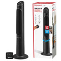 Honeywell QuietSet Black Oscillating Tower Fan with Remote, 8 Speeds, HYF295B