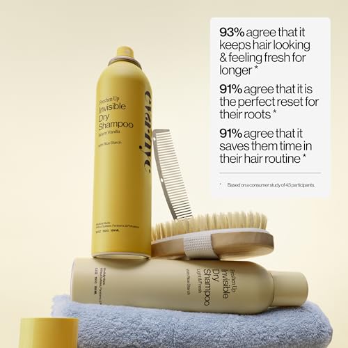 Eva NYC Freshen Up Invisible Dry Shampoo Spray Set - Oil-Absorbing, Odor-Removing Dry Shampoo for Light, Dark & Oily Hair -No White Cast - Warm Vanilla and Light + Fresh Scents - 5.3 fl oz (Pack of 2)