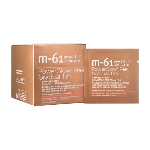 PowerGlow Peel Gradual Tan & Exfoliating Facial Peel - 30 Count