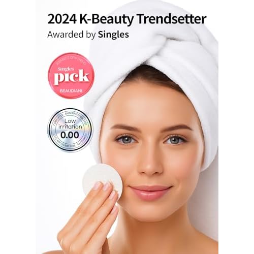 BEAUDIANI Green BHA Peeling Pad 60ct | Korean Exfoliating Toner Pads | Minimize Pores, Soothe Blemish-Prone Skin | Gentle Daily Chemical Exfoliant | K-Beauty Skincare