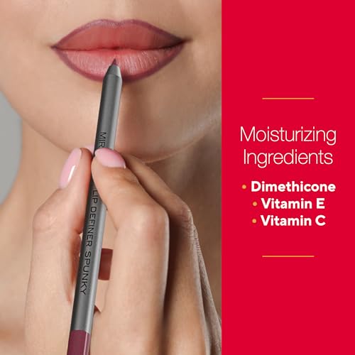 Mirabella Flirty Lip Definer & Lip Pencil - Retractable, Long-Lasting & Moisturizing with Vitamins C & E