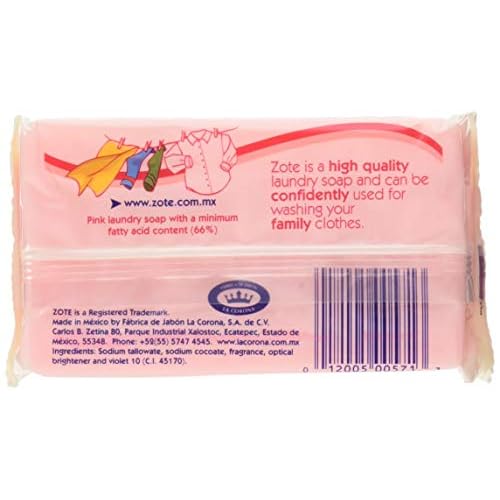 Zote Pink Soap Pack of 1 Total 14.1 oz