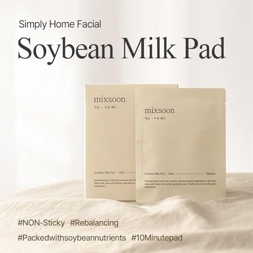 mixsoon Soybean Milk Pad 10ea Milky Texture Sheet Pad for Sensitive Skin Nourishing Moisturizer Korean Glass Skin Care