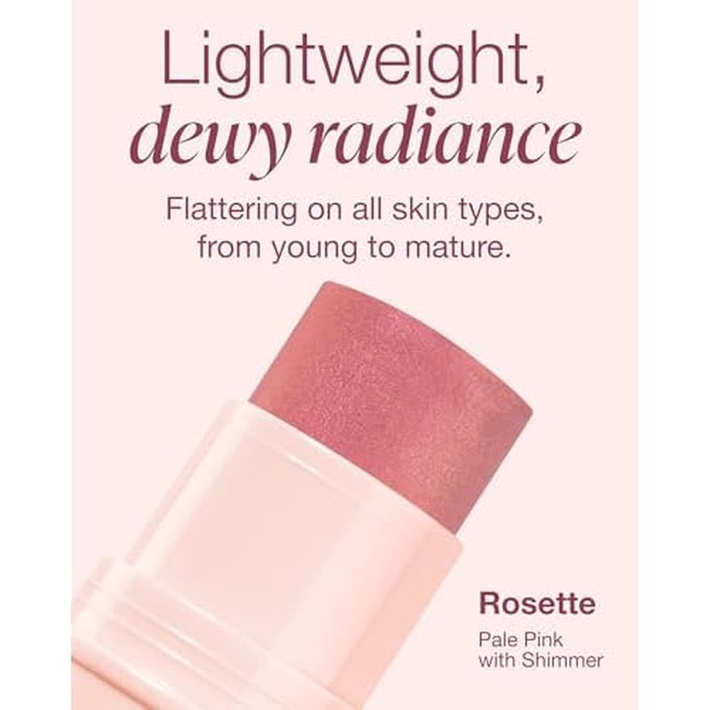 Mineral Fusion 3-in-1 Color Stick - Hydrating Cream Blush Tint for Cheek, Lip and Eye - Natural Multi Use Makeup (Rosette)