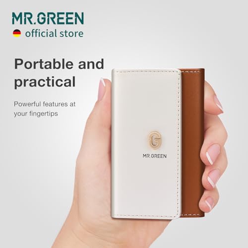 MR.GREEN Colorful Manicure Set Practical Pedicure Kits Nail Clippers Personal Care Tools Facial Hair Scissors with Fashion Case (Mr-6685 Brown)