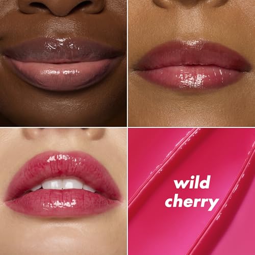 e.l.f. Glow Reviver Melting Lip Balm, Hydrating Tinted Lip Balm For A Glossy Finish & Soft, Supple Lips, Vegan & Cruelty-Free, Wild Cherry, (Pack of 2)
