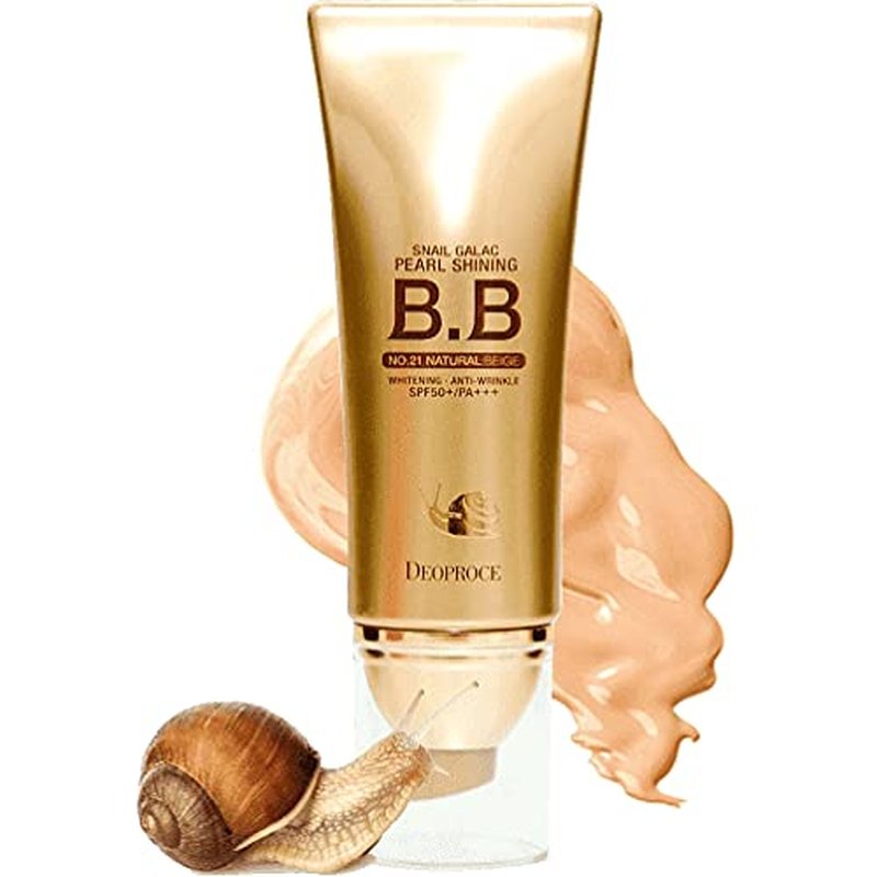 DEOPROCE Snail Galac Pearl Shining BB Cream No.23 ? Hydrating, Radiance-Enhancing Korean BB Cream with Snail Mucin & Galactomyces, 40g