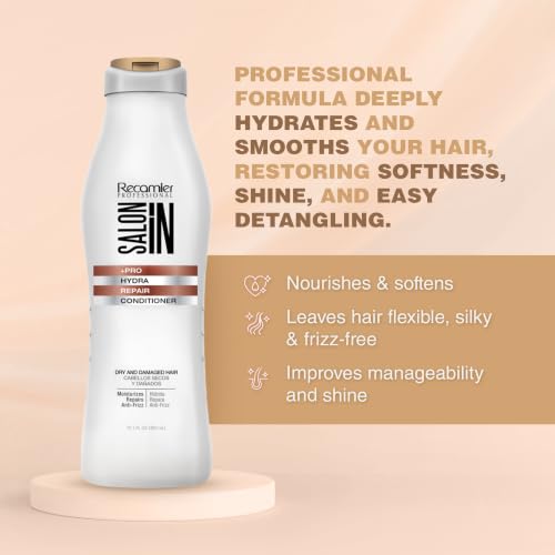 Hydrating Hair Repair Shampoo & Conditioner Set for Dry Damaged Hair - 10.1Oz