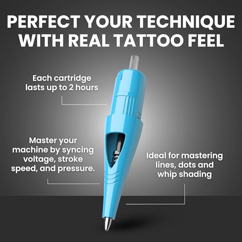 Multicolor Heart Ink Ink Ballpoint Tattoo Cartridges 10-Pack for Practice