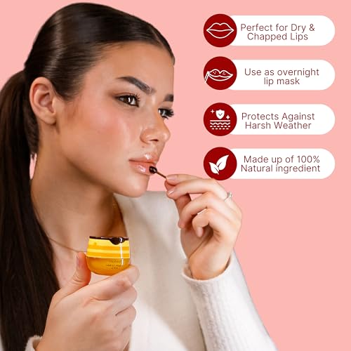 Original My Bee Balm Lip Balm - 4 Pack Hydrating Balm Honey Pot for Dry, Chapped & Cracked Lips with Propolis, Honey & Vitamin E - Soften, Smooth & Reduce Lip Lines
