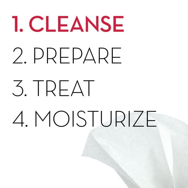 Exfoliating Facial Cleansing Cloths for All Skin Types - 30 Count