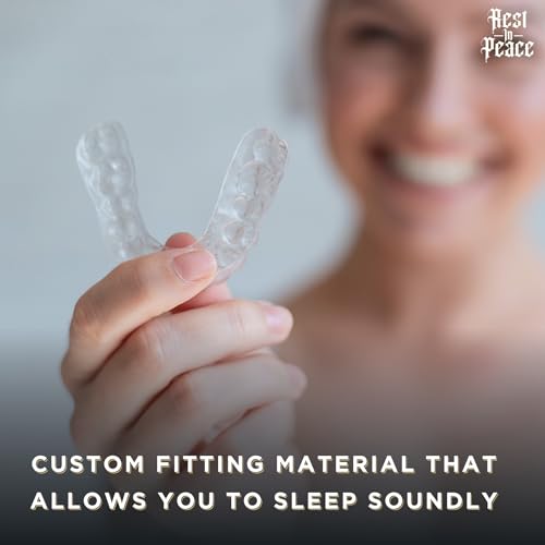 CUSTMBITE Rest in Peace Clear Night Guard for Grinding & Clenching 2-Pack