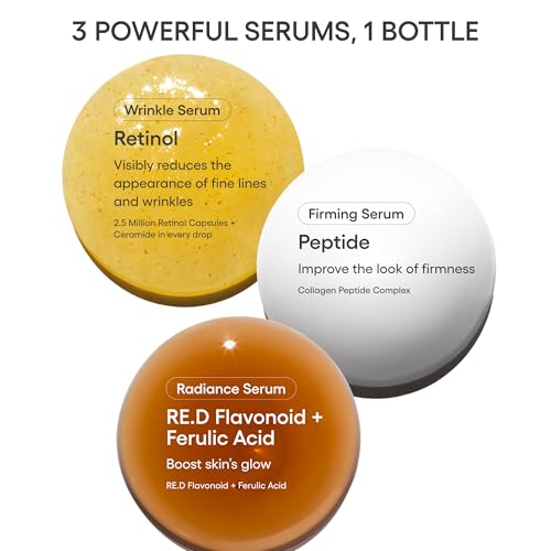 Mini Anti-Aging Skin Serum Set - 0.68 Fl Oz - Wrinkle, Firming & Radiance