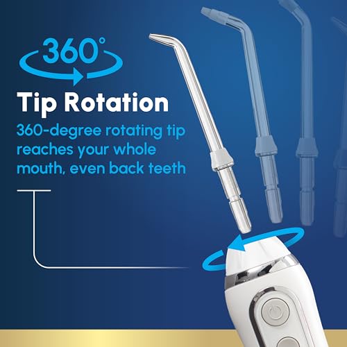 Waterpik Cordless Advanced Rechargeable Water Flosser - White - Portable, Travel-Ready