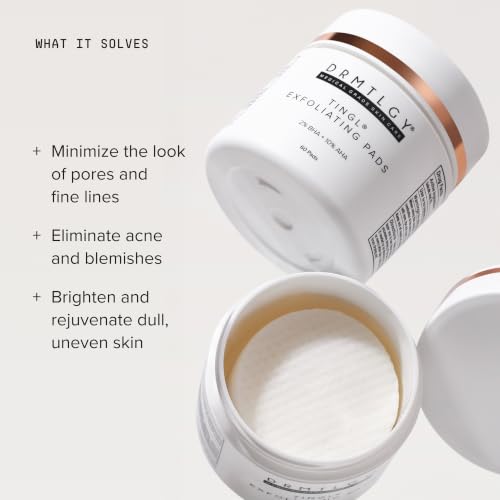 Exfoliating Face & Body Toner Pads 60 Count - AHA BHA Skin Rejuvenation