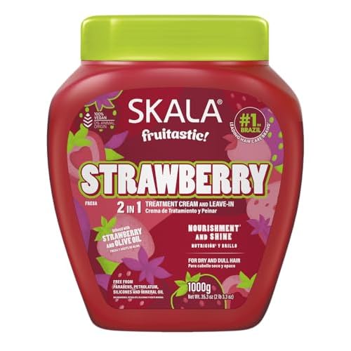 Skala - Linha Frutastica - Creme de Tratamento Morango 1 Kg - (Fruitastic Collection - Strawberry Treatment Cream Net 35.37 Oz)