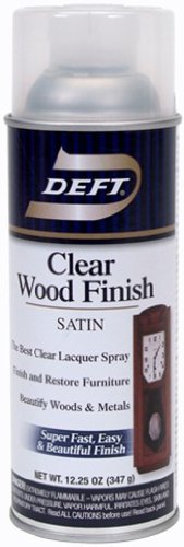 Deft 12.25 oz Clear Satin Wood Finish - Non-Yellowing Interior Lacquer Set of 6