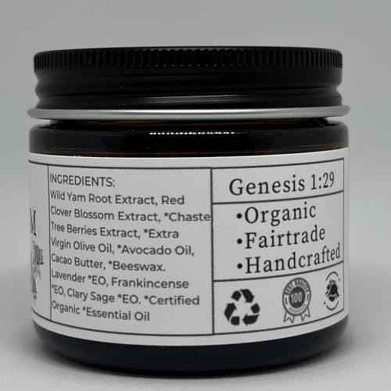 Faith and Grace Organics Organic Enriched Wild Yam Cream, All Natural Made in the USA