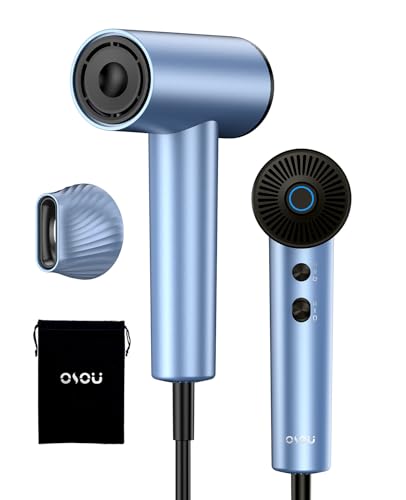 OSOU Ionic Hair Dryer with Negative Ions & Light Purple Finish - High-Speed Blow Dryer