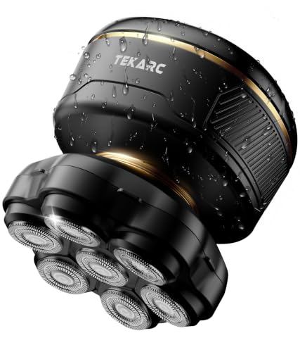 TEKARC 7D Pro Head Shaver for Bald Men, Waterproof Rotary Razor, USB-C Rechargeable