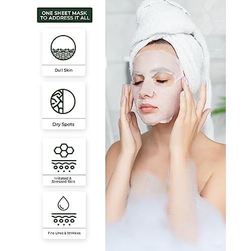 CENTELLIAN 24 Madeca Mask (Extra Calming, 24pc) - Face Mask Sheet for Ultra Calming, Soothing for Sensitive, Acne-prone Skin with Centella Asiatica, TECA, Niacinamide. Korean Skin Care for Men Women