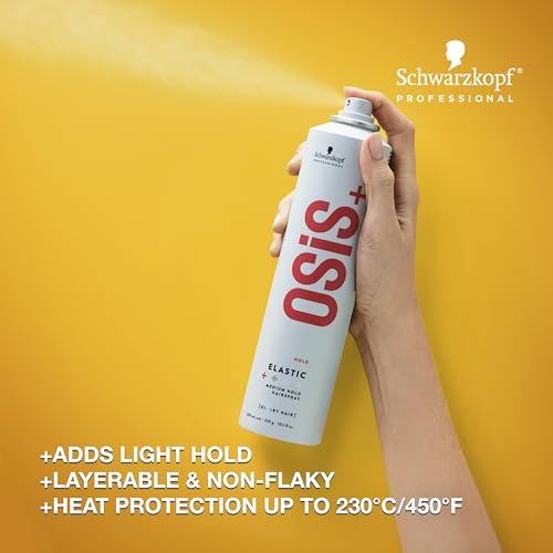 Elastic Hairspray 9 Oz Light Hold with Heat Protection - All Hair Types