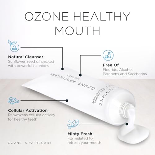 Ozone Oil Toothpaste Natural Fluoride-Free Oral Care for Healthy Gums & Teeth