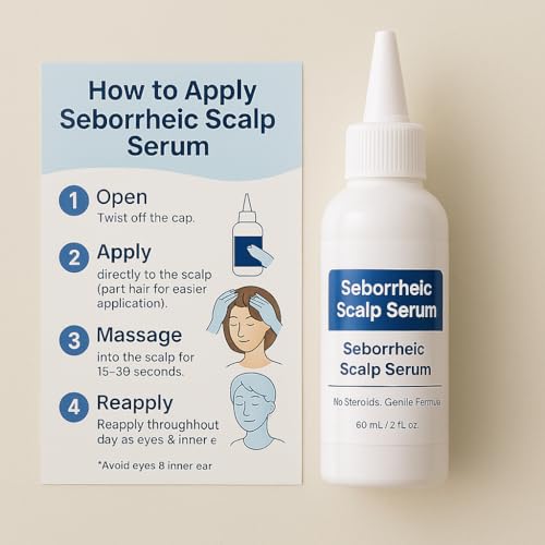 Dermgentle Seborrheic Scalp Serum - Fast-Acting Relief for Redness & Dermatitis, 1 Pack